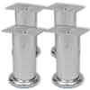 vidaXL &Uuml;mmargused diivanijalad 4 tk, kroom, 120 mm