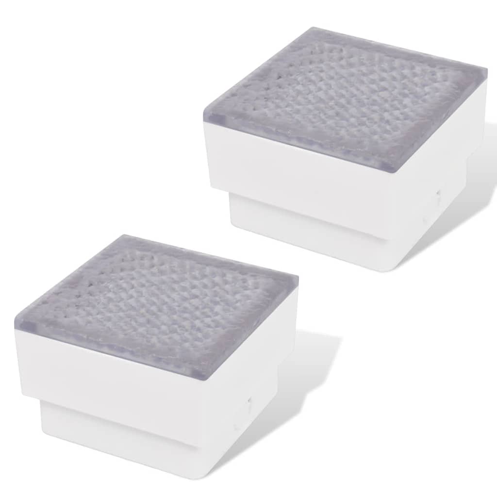 vidaXL Zemní svítidla LED 2 ks 100 x 200 x 68 mm