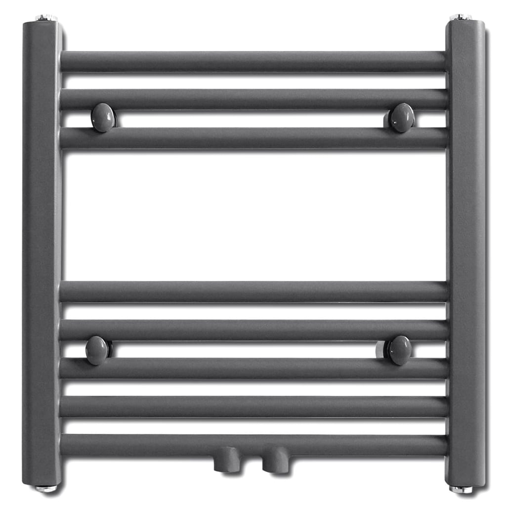 

vidaXL Radiator/handdoekenrek recht 480x480 mm grijs