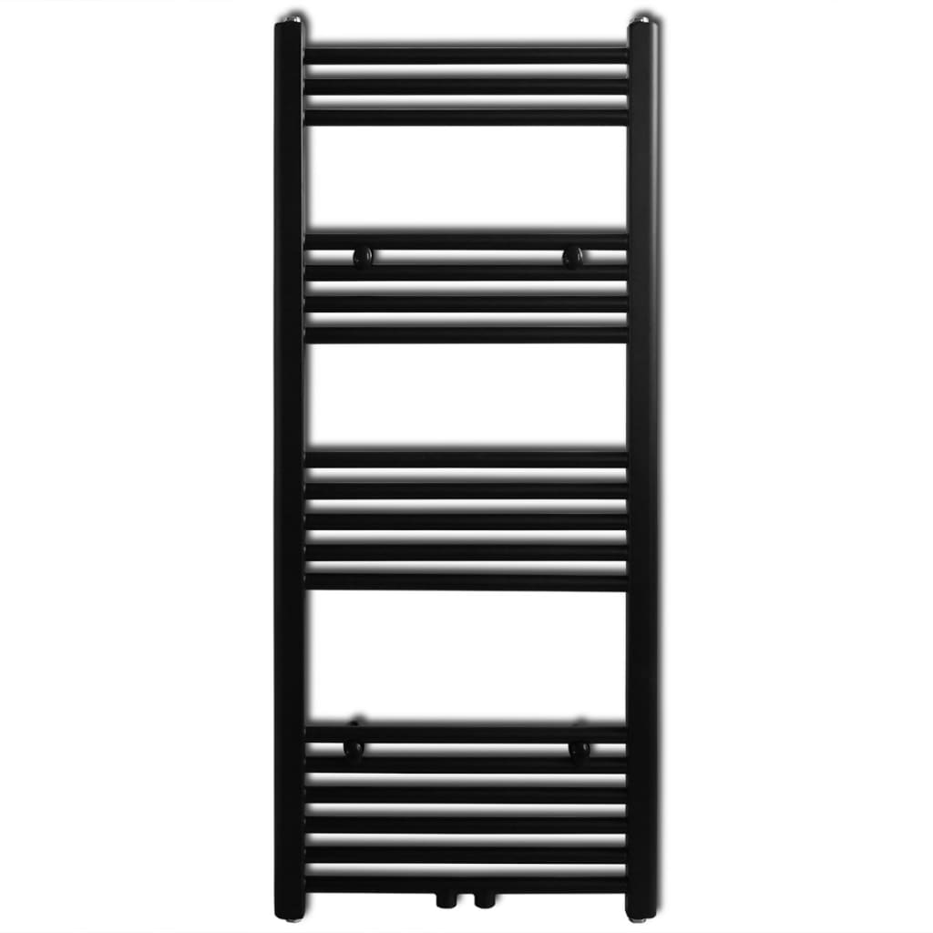 Radiator port-prosop încălzire centrală baie, drept, 500x1160mm, negru