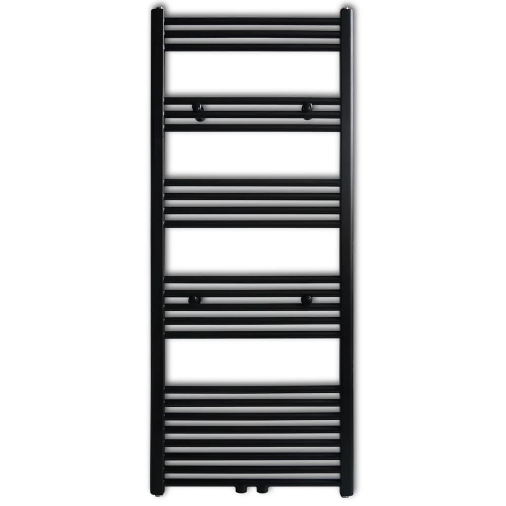 

vidaXL Radiator/handdoekenrek recht 600x1424 mm zwart