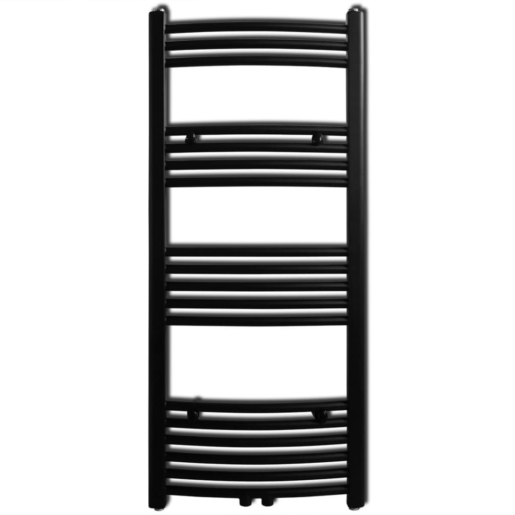 

vidaXL Radiator/handdoekenrek gebogen 500x1160 mm zwart