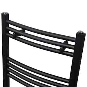 Černý žebříkový radiátor obloukový ústřední topení 500 x 1 160 mm - obrázek 3