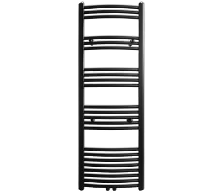 Kopalniški radiator z ukrivljenimi cevmi 500x1424 mm črn