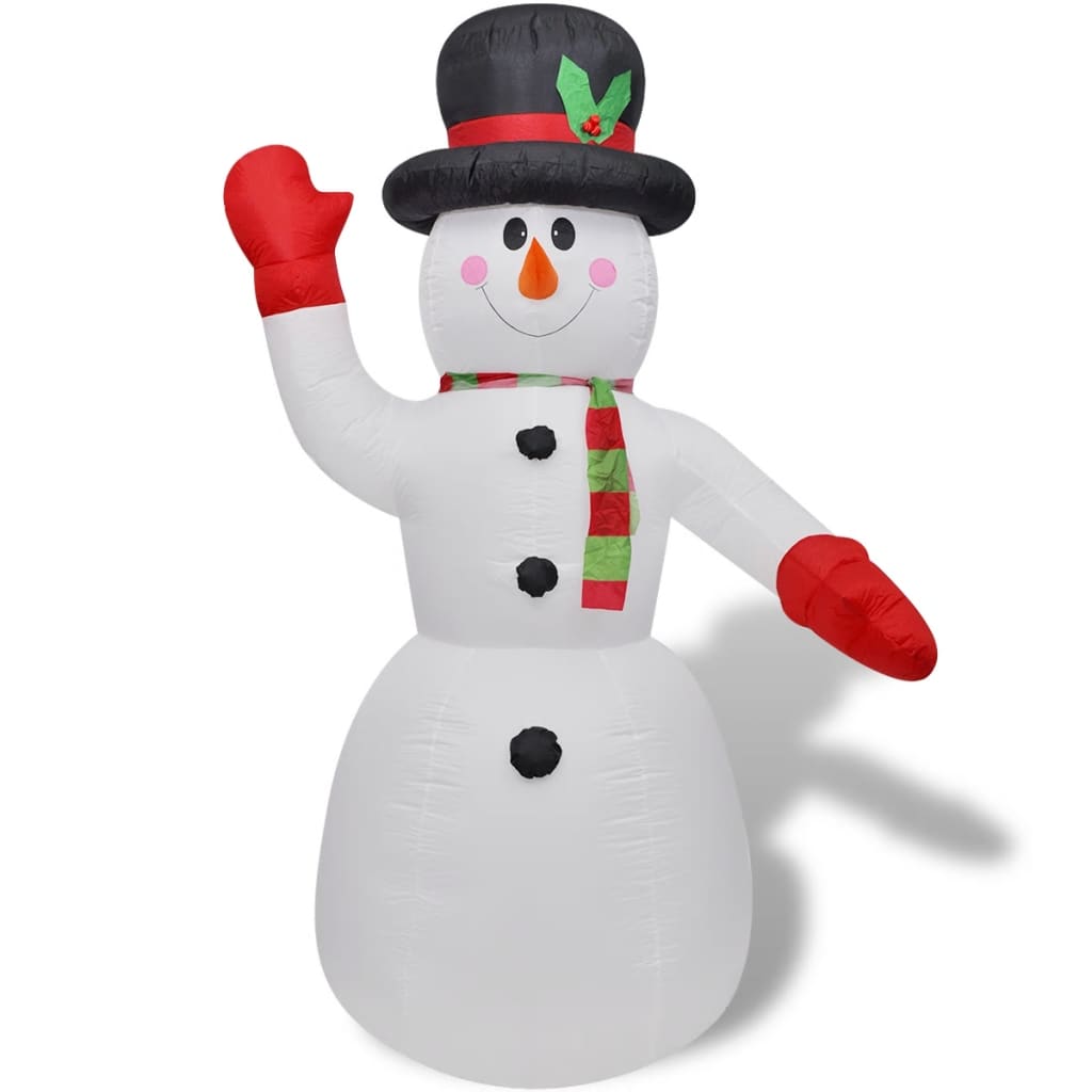 242357 Inflatable Snowman 240 cm vidaXL