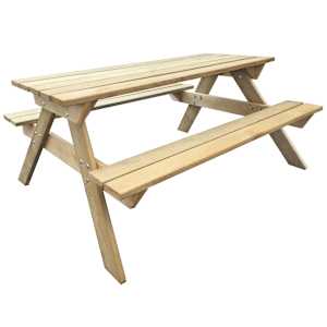 vidaXL piknikulaud 150 x 135 x 71,5 cm, puit