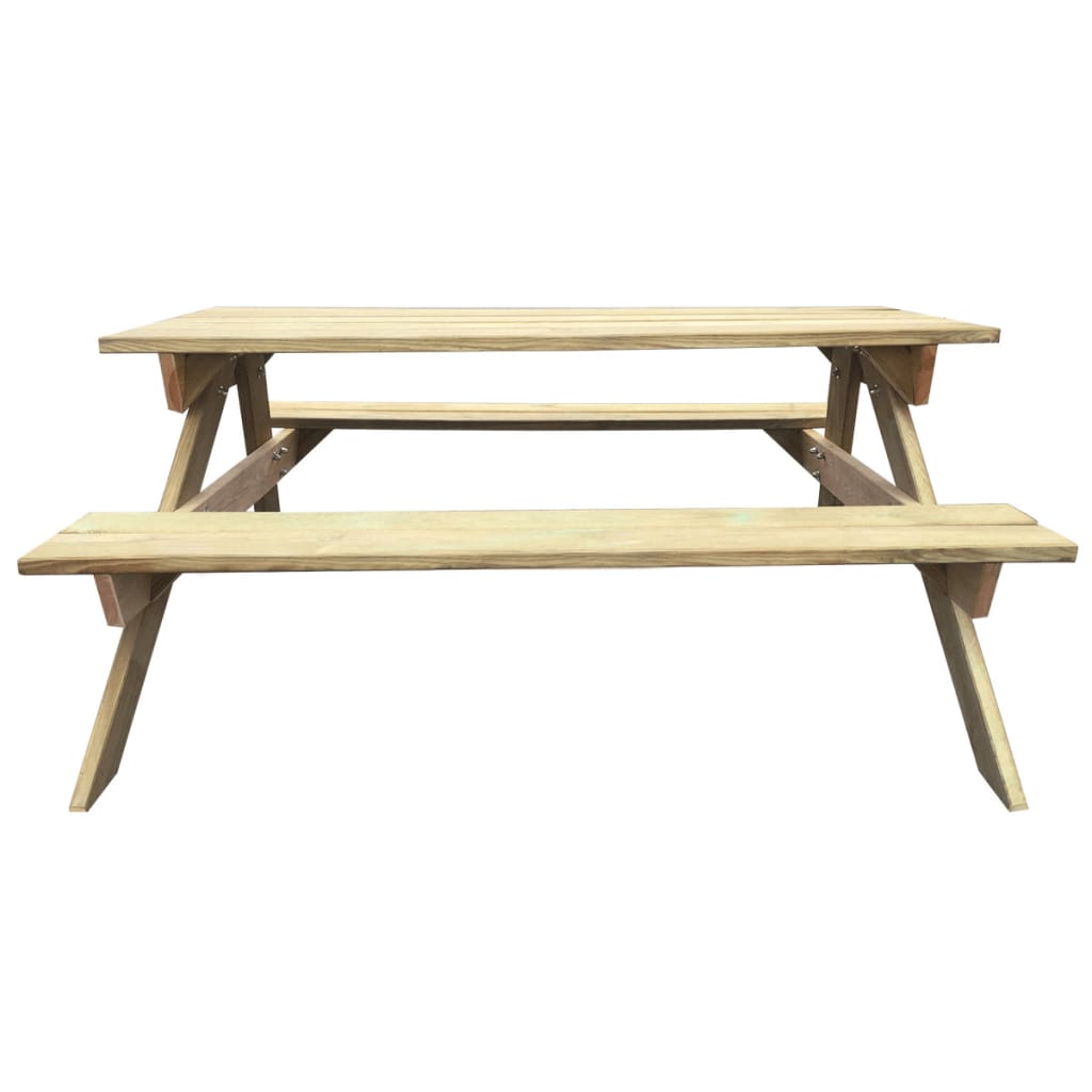 vidaXL Picknicktafel 150x135x71,5 cm FSC hout