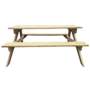 Piknikový stůl 150 x 135 x 71,5 cm dřevo - obrázek 2