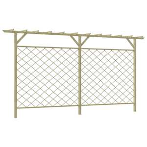 Vrtna mrežasta ograja s pergolo lesena