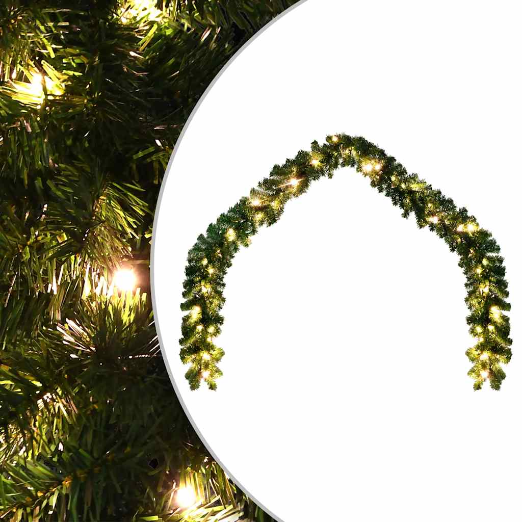 

vidaXL Christmas Garland with LED Lights 32.8'