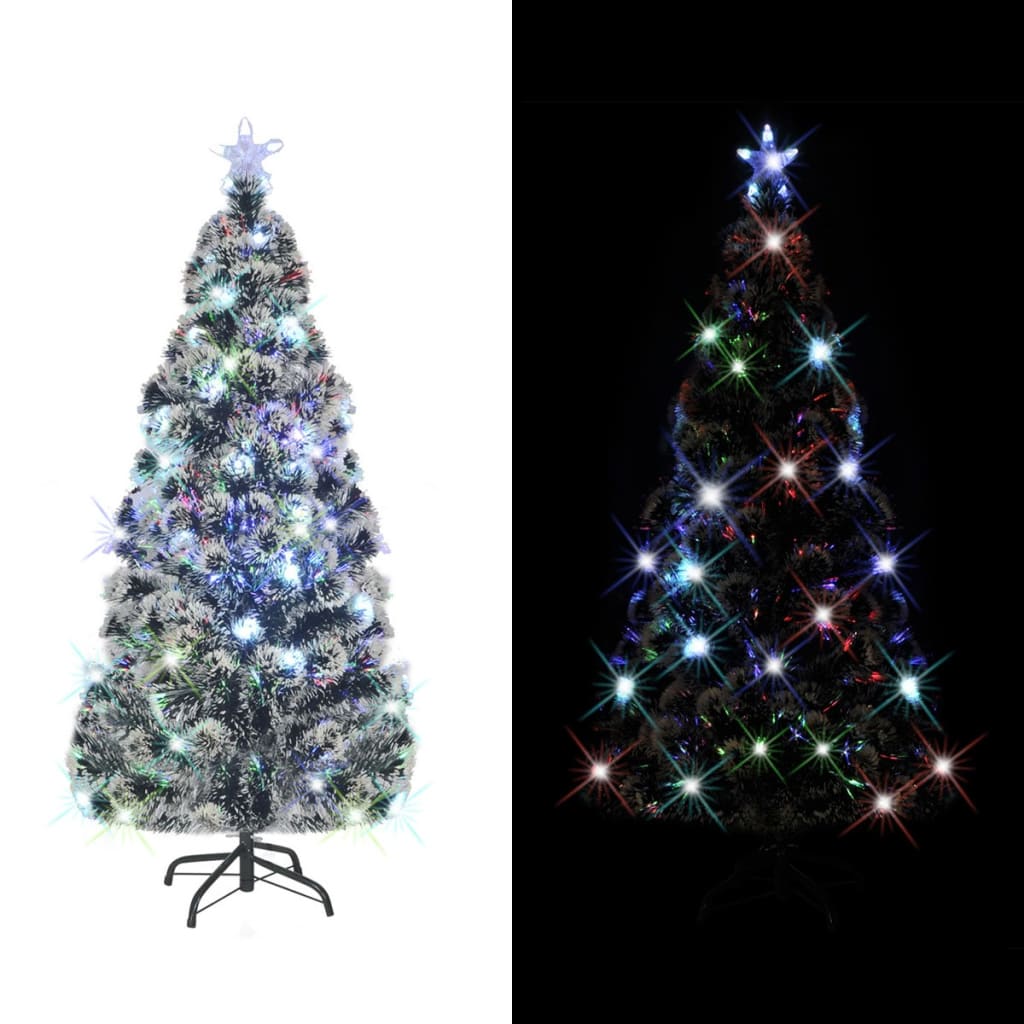 Száloptikás megvilágított karácsonyfa állvánnyal 180 cm 
