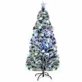 vidaXL Arbre de Noël artificiel et support/LED 210 cm 280 branches