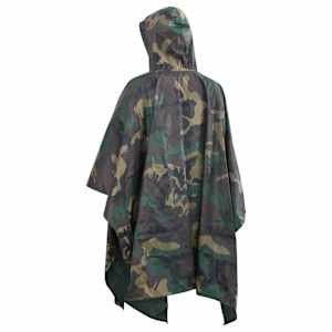 130867 Waterproof Army Rain Poncho for Camping/Hiking Camouflage - obrázek 5