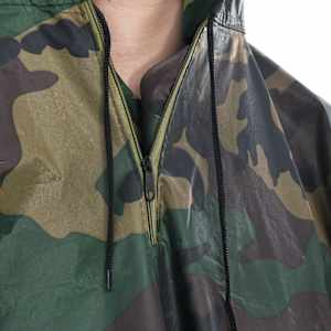 130867 Waterproof Army Rain Poncho for Camping/Hiking Camouflage - obrázek 6
