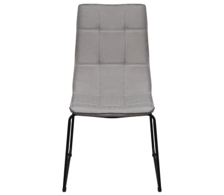 vidaXL Dining Chairs 4 pcs with Iron Legs Light Grey
