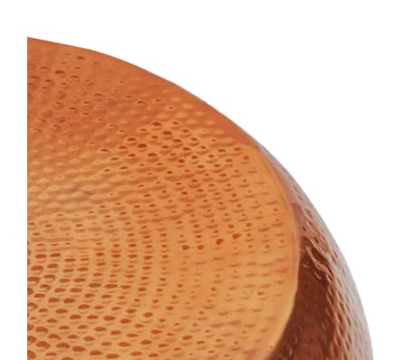 vidaXL Table basse en aluminium martel&eacute; Couleur laiton/cuivre