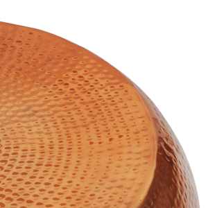 vidaXL Table basse en aluminium martel&eacute; Couleur laiton/cuivre