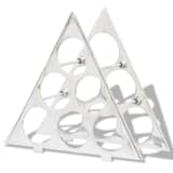 vidaXL Wine Stand for 6 Bottles Silver Aluminum