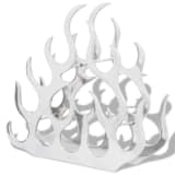 vidaXL Wine Stand for 11 Bottles Silver Aluminum