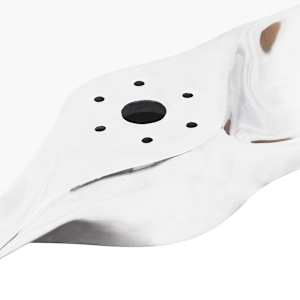 vidaXL Aluminiowe śmigło dekoracyjne na ścianę, kolor srebrny, 117 cm