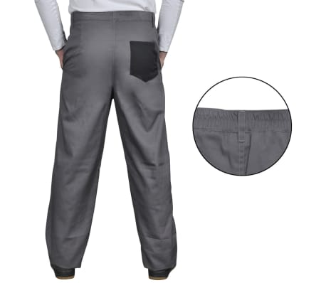 Pantalons de travail pour hommes Taille M Gris