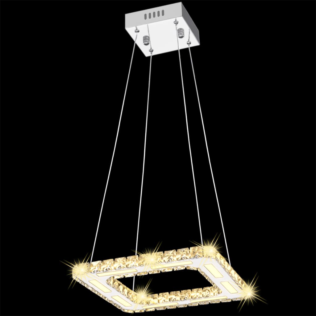 

vidaXL LED Hanglamp vierkant kristal 15,4 W