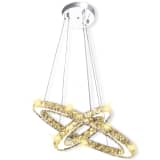 vidaXL Kristallivalaisin kaksi rengasta LED 23,6 W