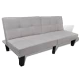 vidaXL Sofa Bed Fabric Adjustable Beige