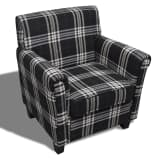 Sofa Chair Armchair Fabric Black Seat Cushion
