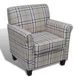 Sofa Chair Armchair Fabric Cream Seat Cushion