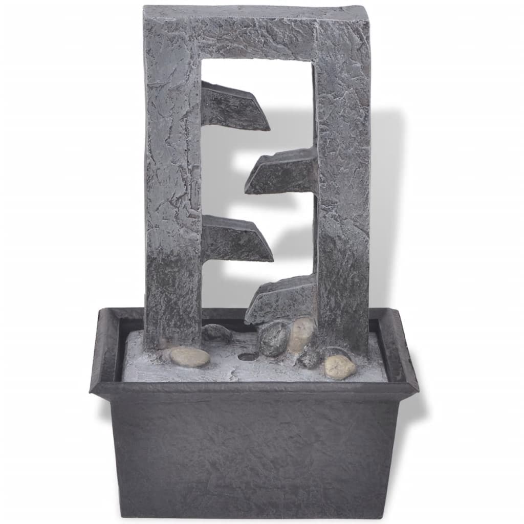 Thumbnail - vidaXL Zimmerbrunnen mit LED-Licht Polyresin