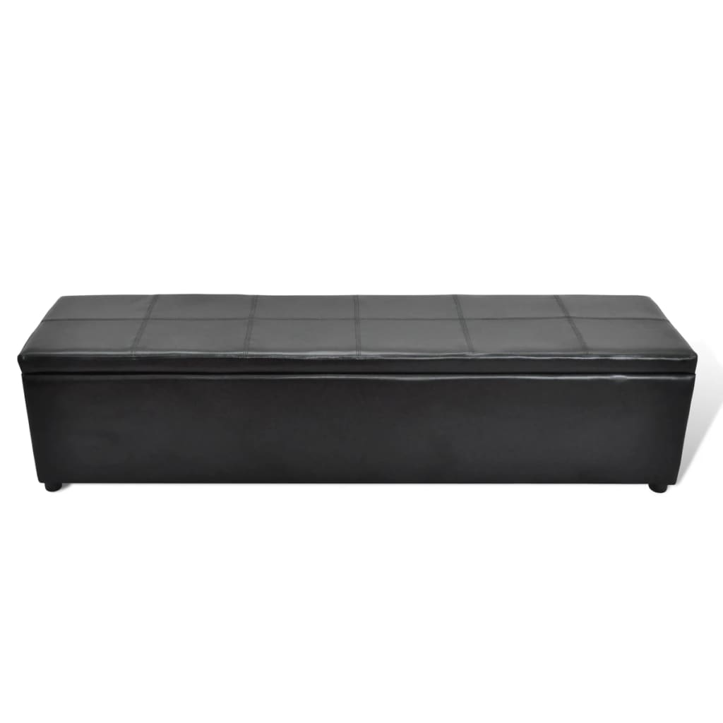 

Black Storage Bench Large Size