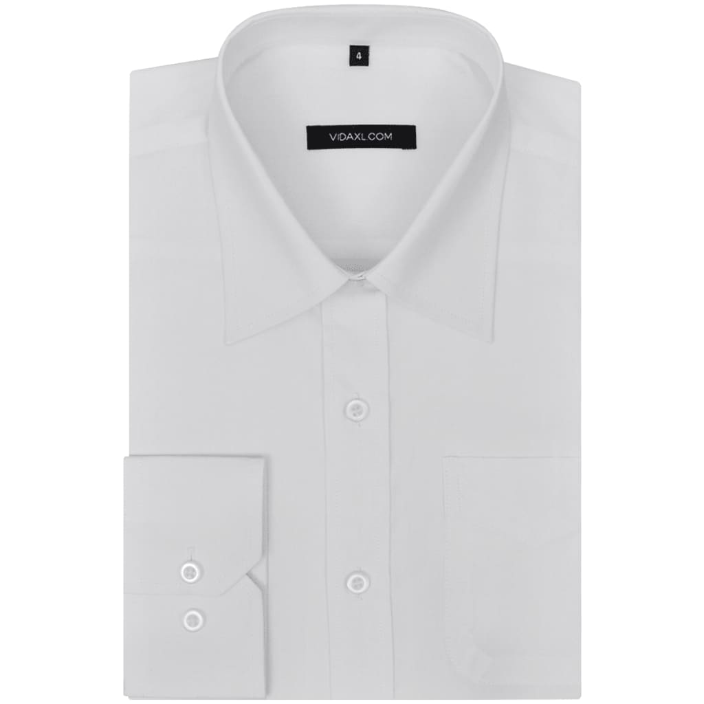 Chemise à manches longues pour Garçon Taille 140-146 Blanc