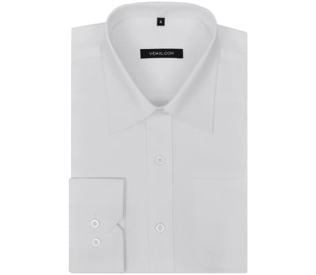 Chemise à manches longues pour Garçon Taille 140-146 Blanc