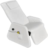 vidaXL Elektrisk Massagestol Zero Gravity konstläder vit