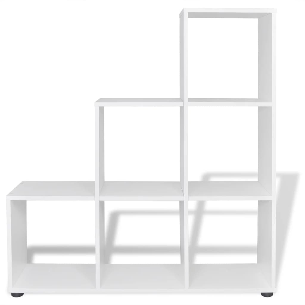 242552 Staircase Bookcase/Display Shelf 107 cm White 