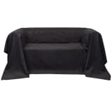 vidaXL Sofföverdrag i micromocka 270 x 350 cm antracit