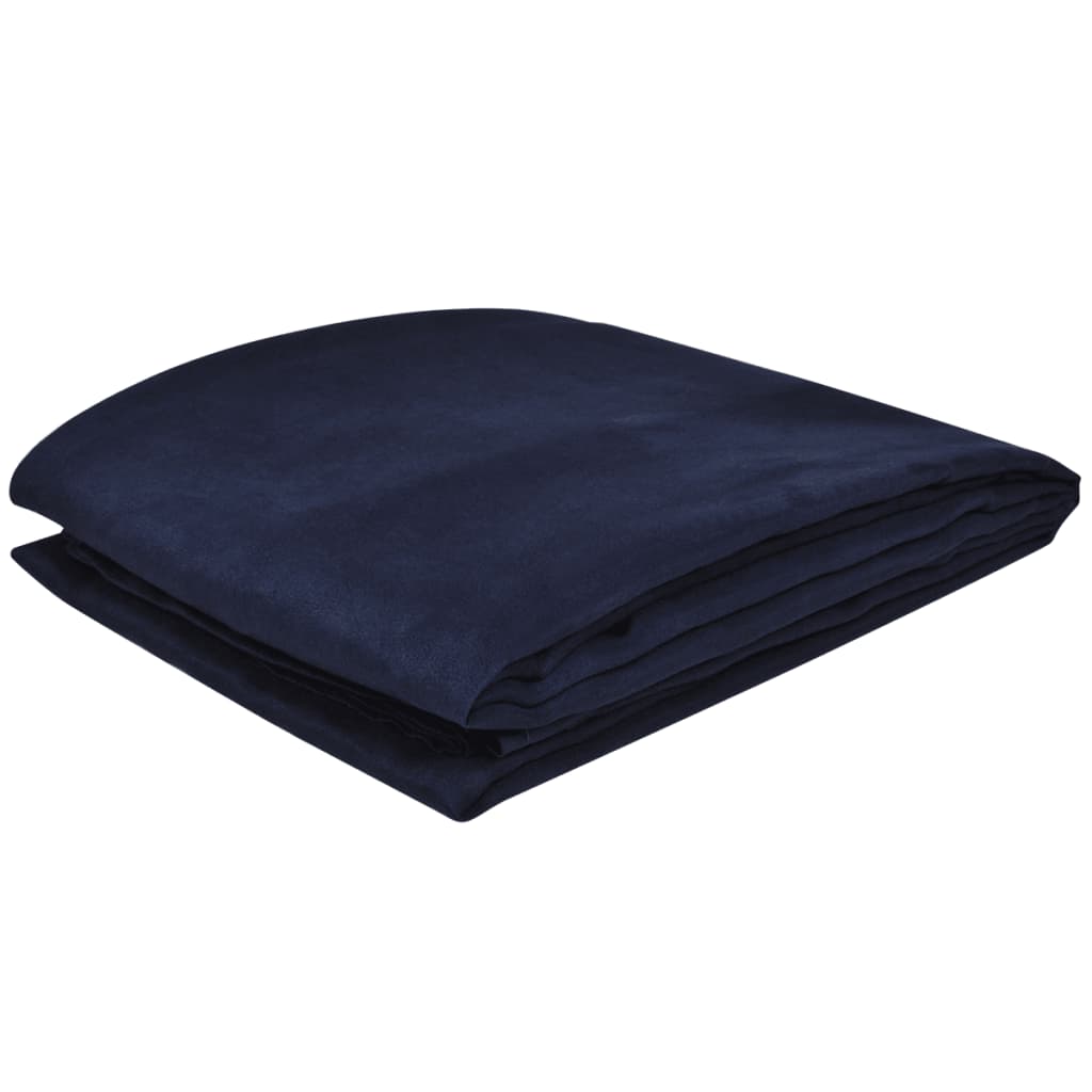 VidaXL - vidaXL Bankhoes microsuede marineblauw 270 x 350 cm