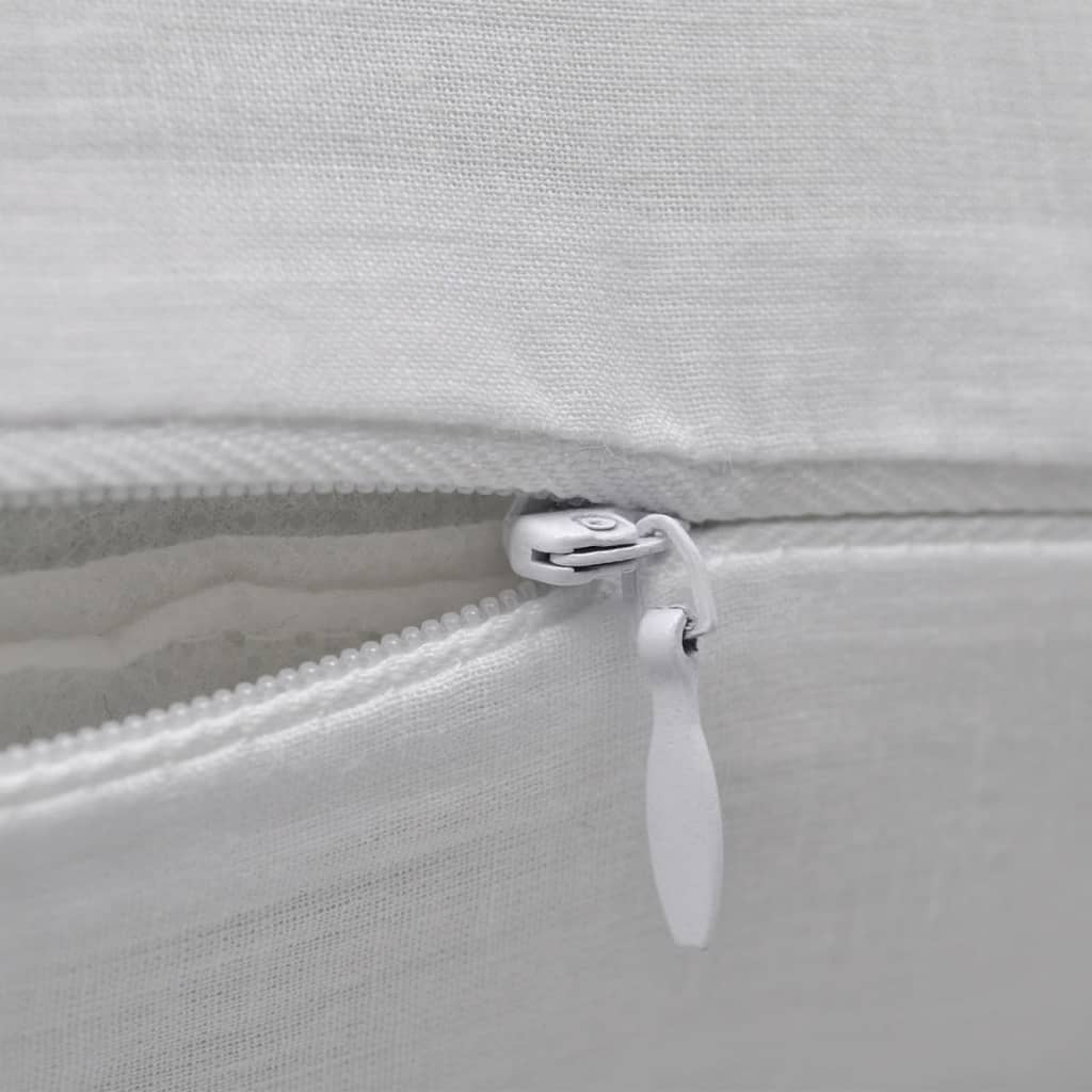 Petrashop 130901 4 White Cushion Covers Cotton 40 x 40 cm