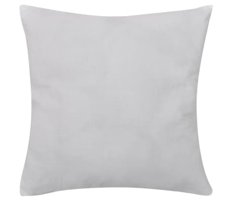 vidaXL Housses de coussin Coton 4 pcs Blanc 40x40 cm