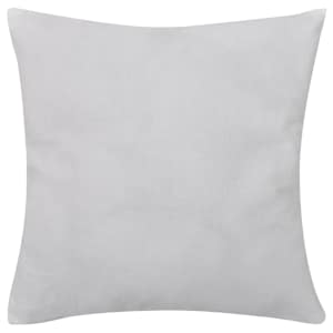 130901 4 White Cushion Covers Cotton 40 x 40 cm