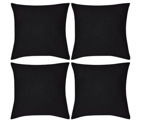 black pillow covers