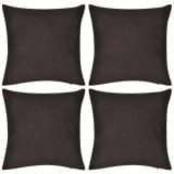 Ruskea Tyynynpäällinen Puuvilla 4kpl 40 x 40 cm