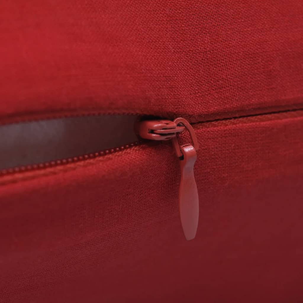 Petrashop 130918 4 Red Cushion Covers Cotton 80 x 80 cm