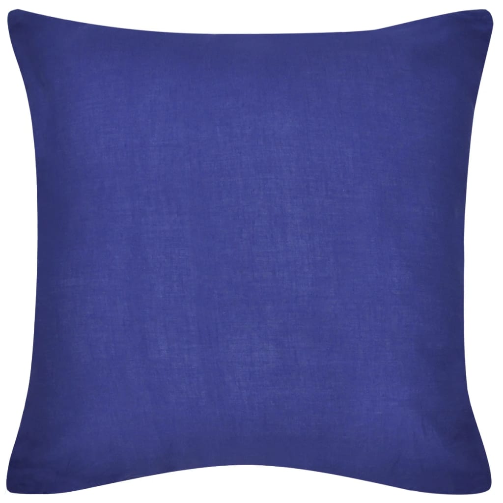 Petrashop 130919 4 Blue Cushion Covers Cotton 40 x 40 cm