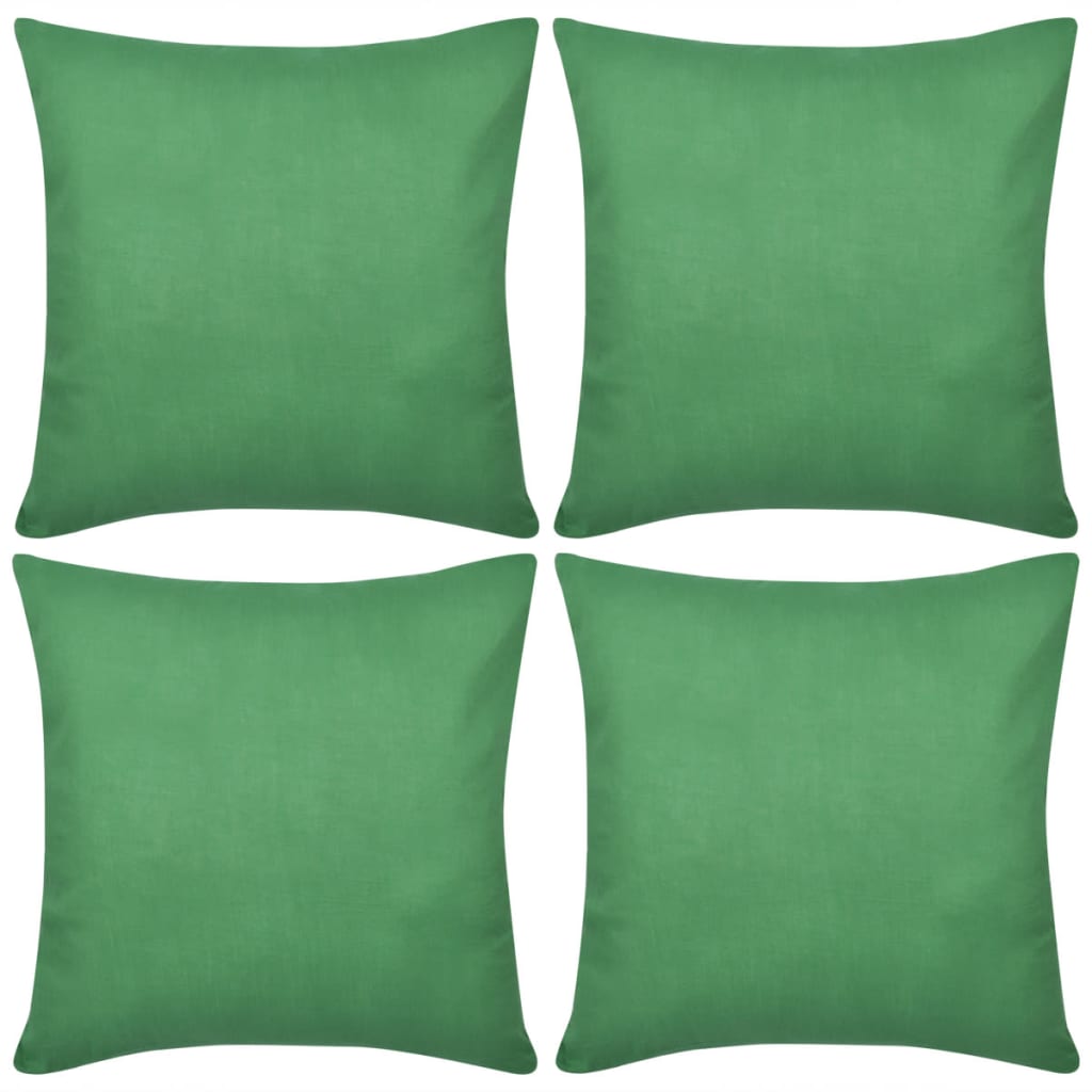 Vihreä Tyynynpäällinen Puuvilla 4kpl 40 x 40 cm