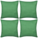 Prevleke za Blazine Bombaž 80 x 80 cm 4 kosi Zelene Barve