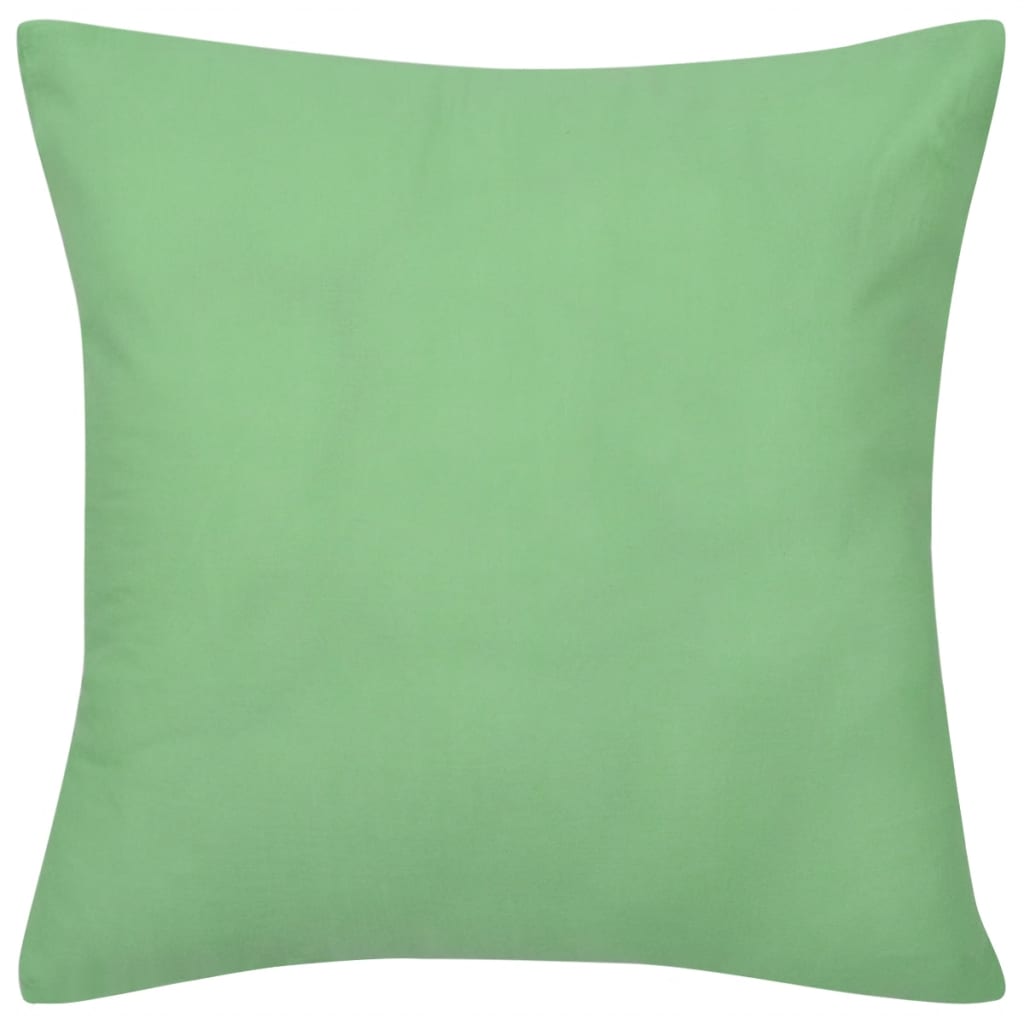 Petrashop 130925 4 Apple Green Cushion Covers Cotton 40 x 40 cm