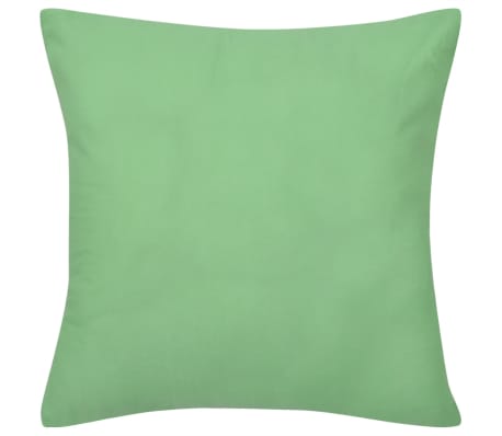 130926 4 Apple Green Cushion Covers Cotton 50 x 50 cm