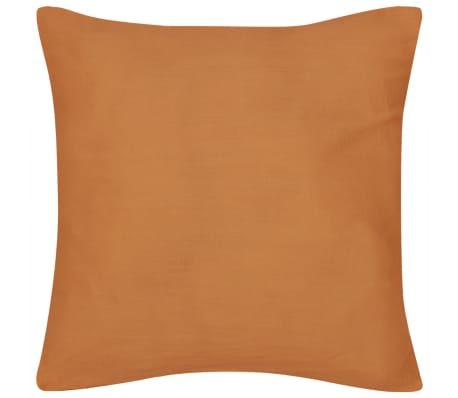 Návliečky na vankúše, 4 ks, bavlna, oranžové, 40 x 40 cm